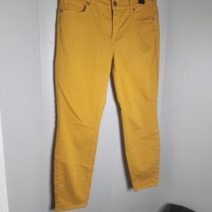 Ann Taylor LOFT Mustard Yellow Jeans